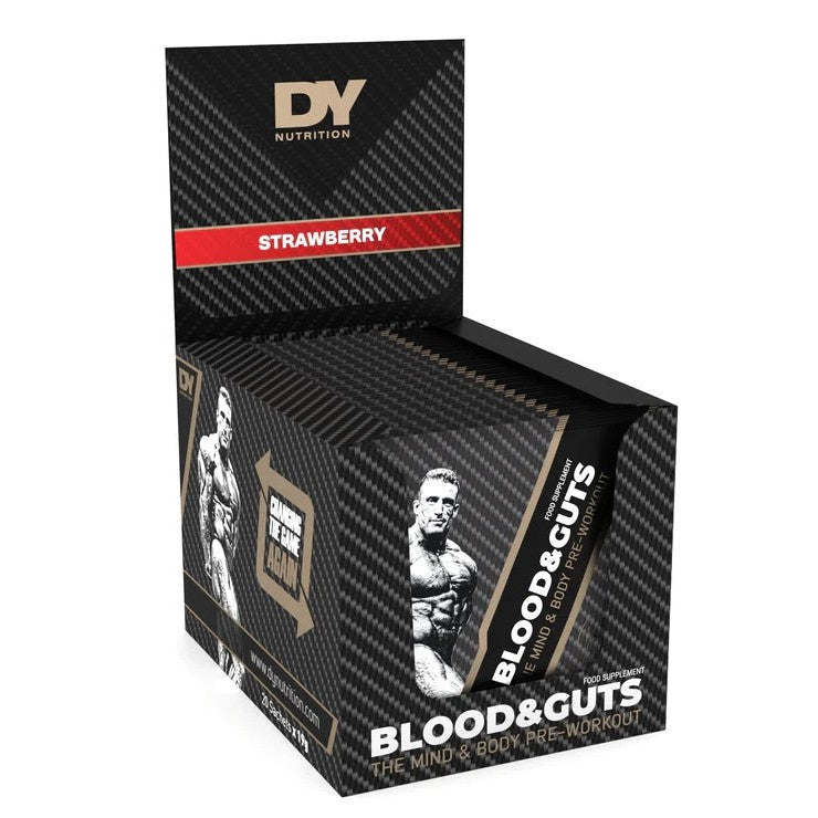 Dorian Yates Blood and Guts Sachets, Strawberry - 20 x 19g