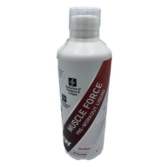 Dorian Yates Muscle Force Liquid Pre-Workout, Orange - 500 ml.