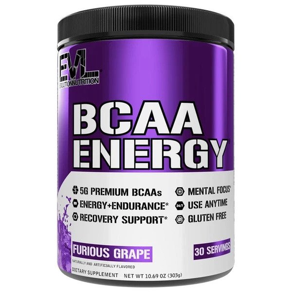 EVLution Nutrition BCAA Energy, Furious Grape - 303g