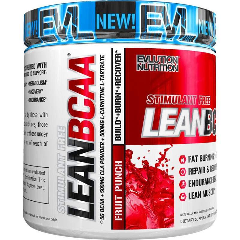 EVLution Nutrition Lean BCAA - Stimulant Free, Fruit Punch - 237g