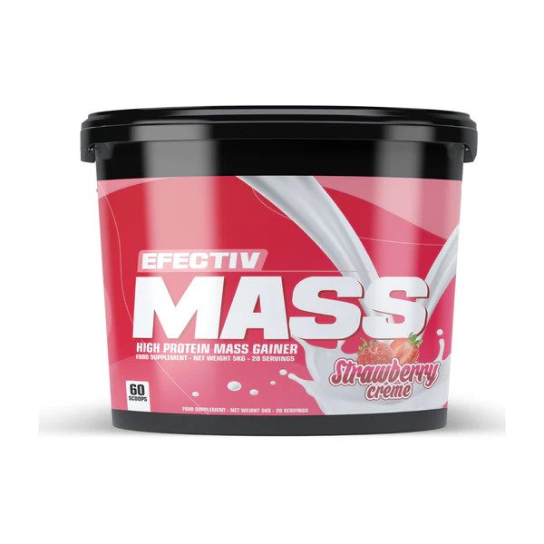 Efectiv Nutrition Mass, Strawberry Creme - 5000g