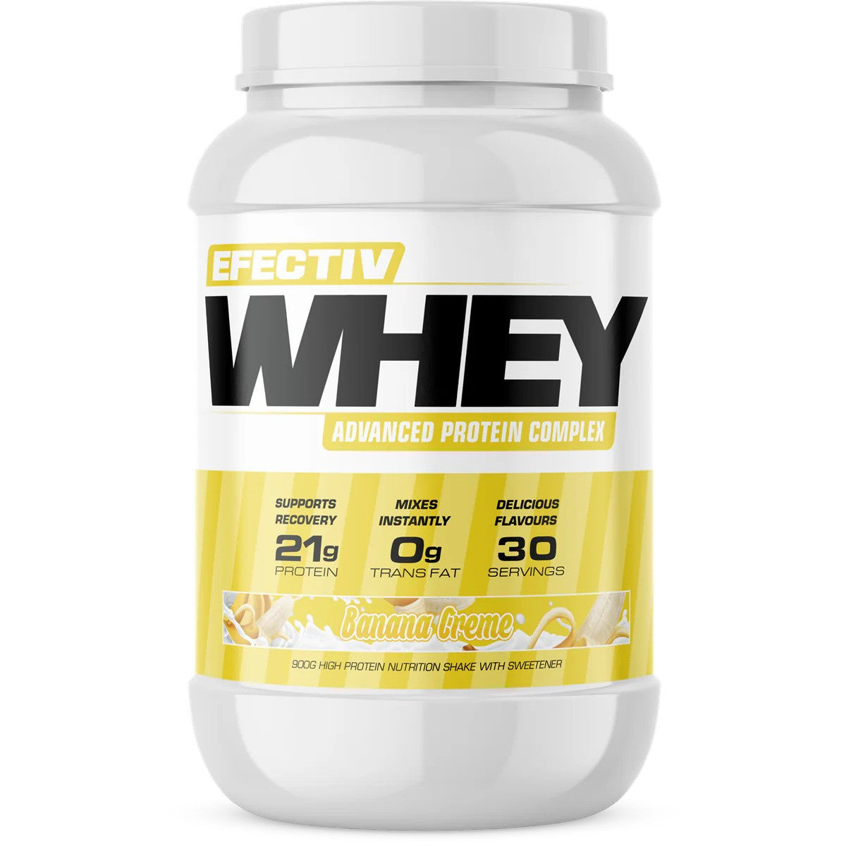 Efectiv Nutrition Whey Protein, Banana Creme - 900g