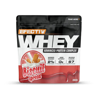 Efectiv Nutrition Whey Protein, Biscuit Spread - 2000g