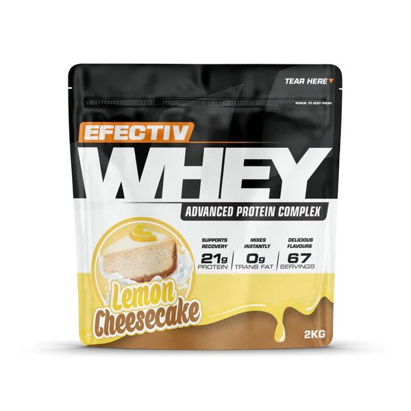 Efectiv Nutrition Whey Protein, Lemon Cheesecake - 2000g