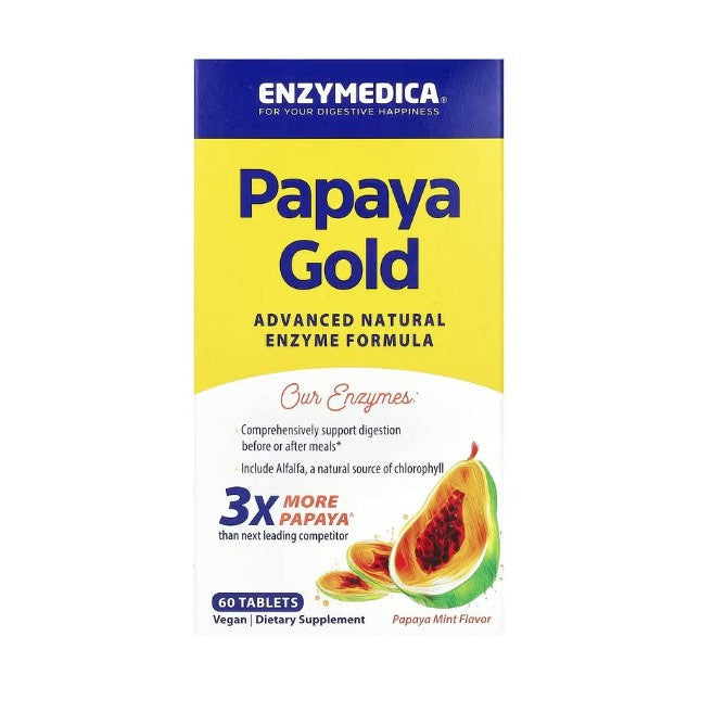 Enzymedica Papaya Gold, Papaya Mint - 60 tabs