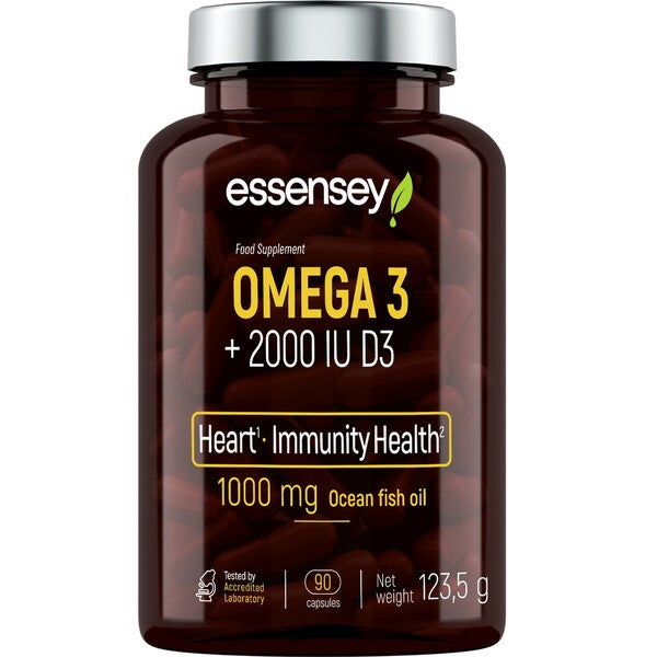 Essensey Omega 3 + 2000IU D3 - 90 caps