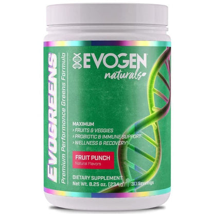 Evogen Evogreens Naturals, Fruit Punch - 234g