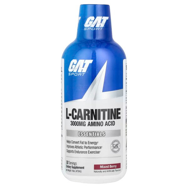 GAT L-Carnitine 3000 Liquid, Mixed Berry - 473 ml.