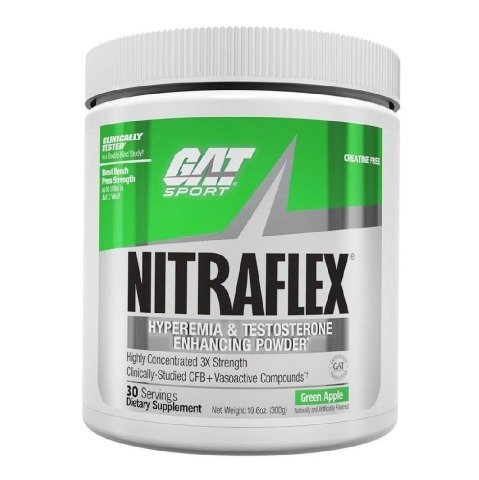GAT Nitraflex Classic, Green Apple - 300g