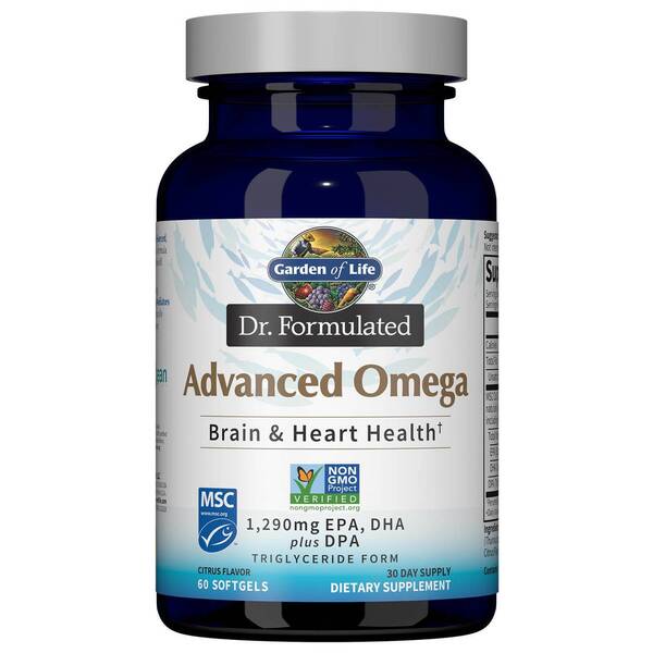 Garden of Life Dr. Formulated Advanced Omega, Citrus - 60 softgels