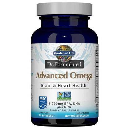 Garden of Life Dr. Formulated Advanced Omega, Citrus - 60 softgels