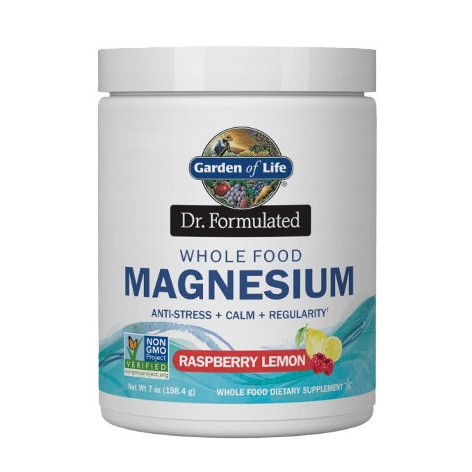 Garden of Life Dr. Formulated Whole Food Magnesium, Raspberry Lemon - 198g