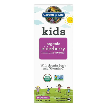 Garden of Life Kids Elderberry Immune Syrup - 116 ml.