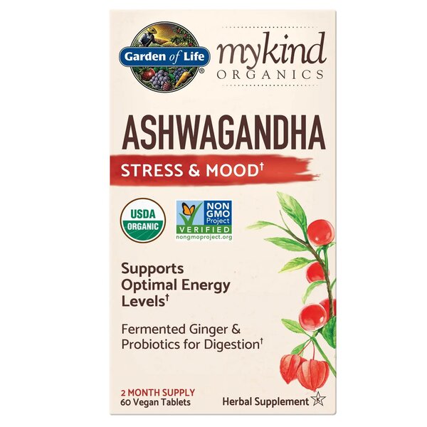 Garden of Life Mykind Ashwagandha - 60 vegan tablets