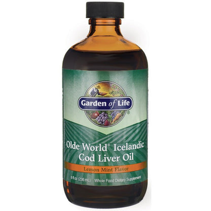 Garden of Life Olde World Icelandic Cod Liver Oil, Lemon Mint - 236 ml.