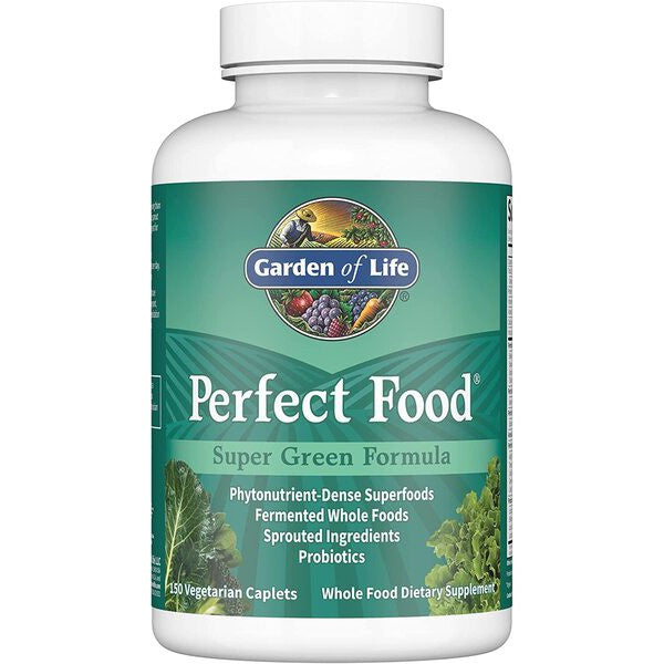 Garden of Life Perfect Food Super Green Formula, Caplets - 150 vegetarian caplets