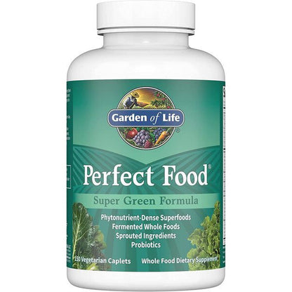 Garden of Life Perfect Food Super Green Formula, Caplets - 150 vegetarian caplets