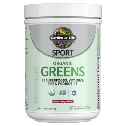 Garden of Life Sport Greens, Apple Berry - 270g