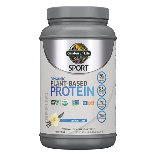 Garden of Life Sport Plant-Based Protein, Vanilla - 806g