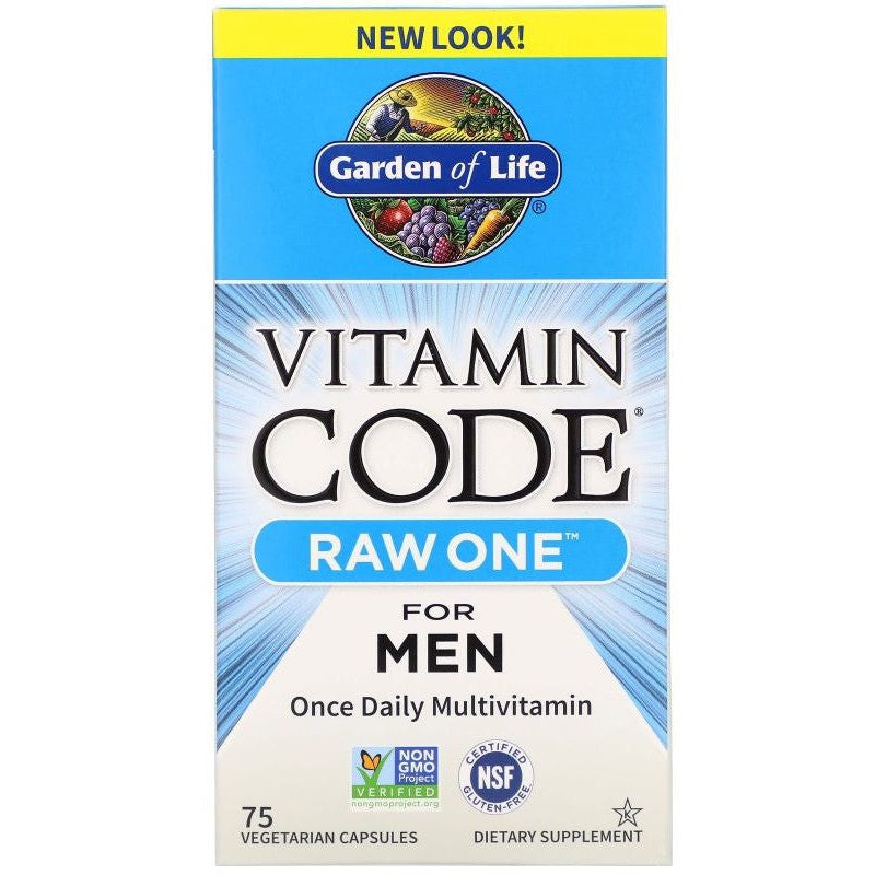 Garden of Life Vitamin Code RAW ONE for Men - 75 vcaps