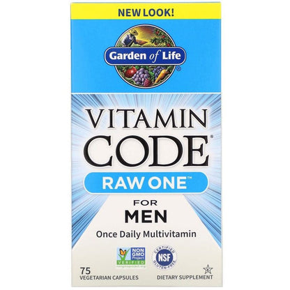 Garden of Life Vitamin Code RAW ONE for Men - 75 vcaps