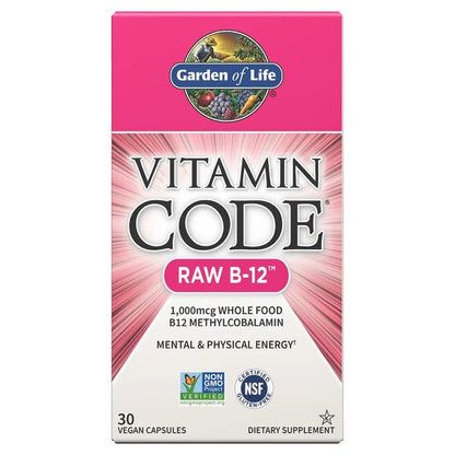 Garden of Life Vitamin Code Raw B-12 - 30 vegan caps
