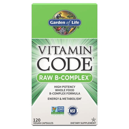 Garden of Life Vitamin Code Raw B-Complex - 120 vegan caps