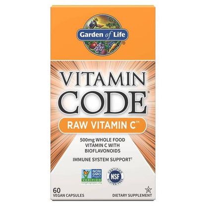 Garden of Life Vitamin Code Raw Vitamin C - 60 vegan caps