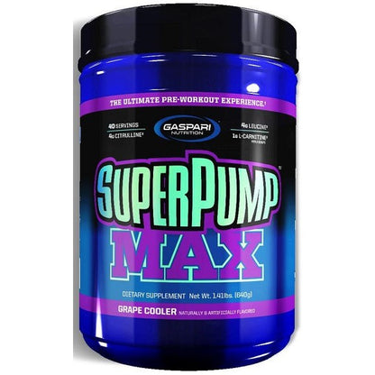 Gaspari Nutrition SuperPump MAX, Grape Cooler - 640g