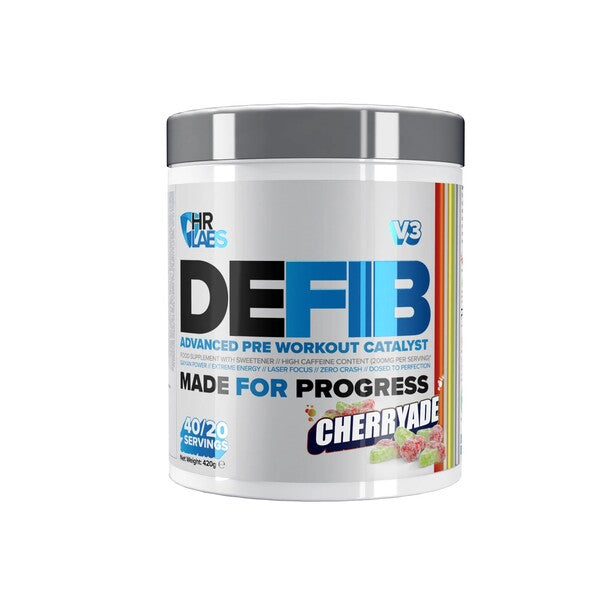 HR Labs Defib V3 - Advanced Pre Workout Catalyst, Cherryade - 420g