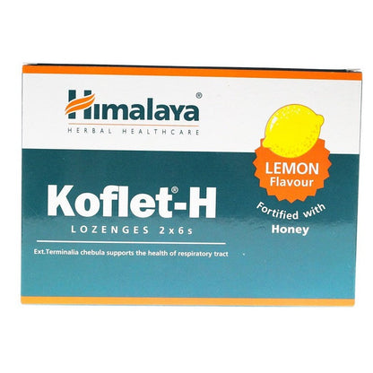 Himalaya Koflet-H, Lemon - 12 lozenges