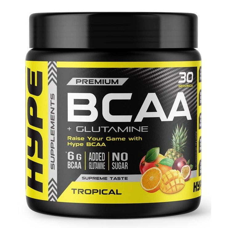 Hype BCAA + Glutamine, Tropical - 300g