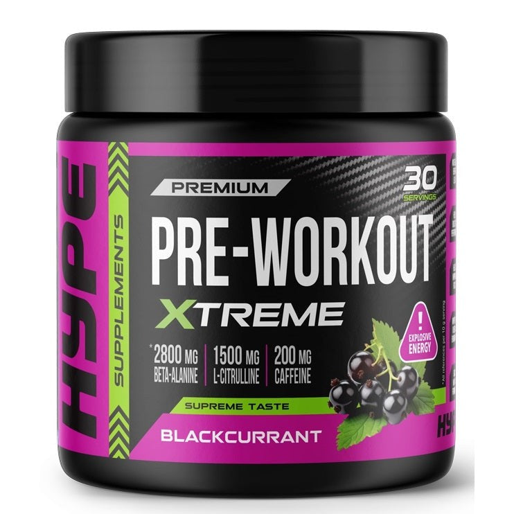Hype Pre-Workout Xtreme, Blackcurrant - 300g