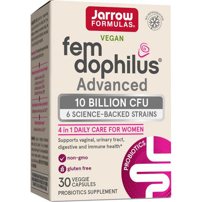Jarrow Formulas Fem-Dophilus Advanced - Shelf Stable, 10 Billion CFU - 30 vcaps