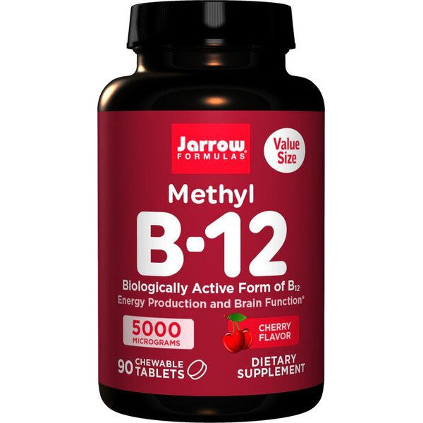 Jarrow Formulas Methyl B-12, 5000mcg (Cherry) - 90 chewable tabs