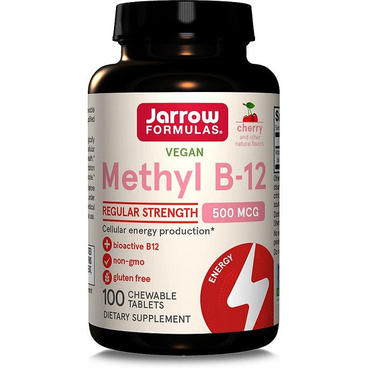 Jarrow Formulas Methyl B-12, 500mcg (Cherry) - 100 vegan chewable tabs