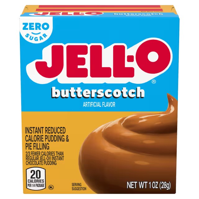 Jell-O Instant Pudding & Pie Filling Sugar Free, Butterscotch - 28g