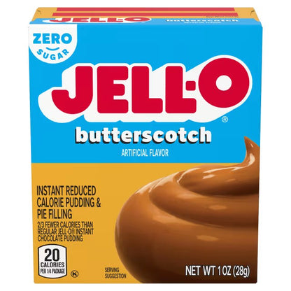 Jell-O Instant Pudding & Pie Filling Sugar Free, Butterscotch - 28g