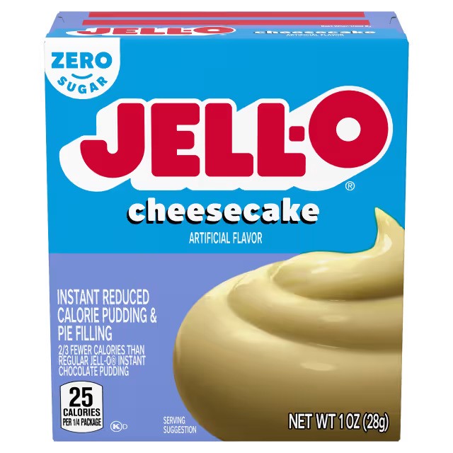 Jell-O Instant Pudding & Pie Filling Sugar Free, Cheesecake - 28g