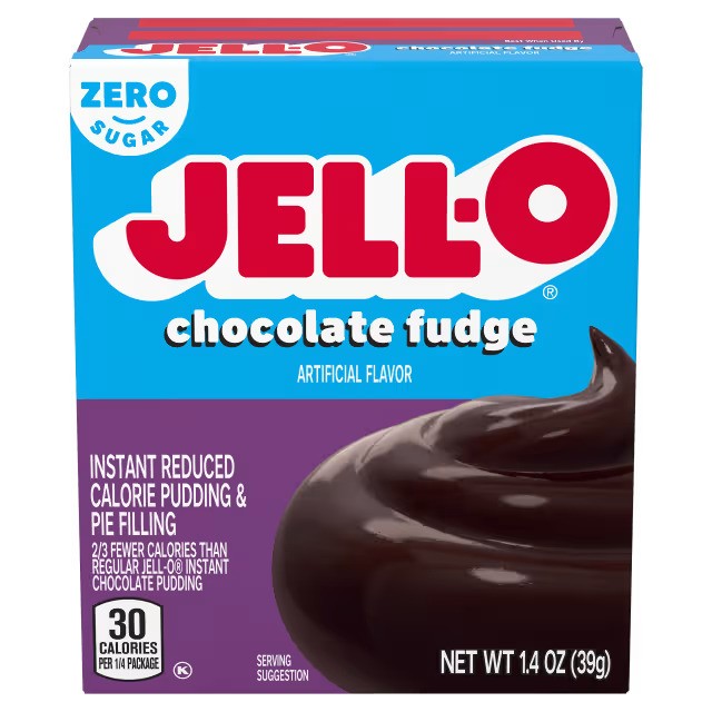 Jell-O Instant Pudding & Pie Filling Sugar Free, Chocolate Fudge - 39g