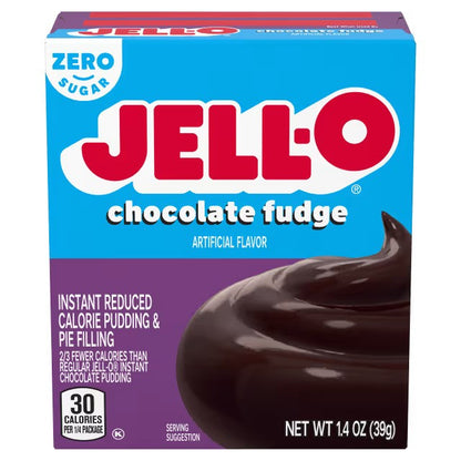 Jell-O Instant Pudding & Pie Filling Sugar Free, Chocolate Fudge - 39g