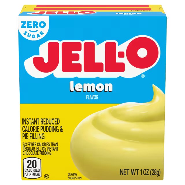 Jell-O Instant Pudding & Pie Filling Sugar Free, Lemon - 28g