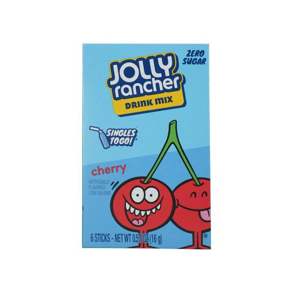 Jolly Rancher Jolly Rancher Singles to Go, Cherry - 6 sticks