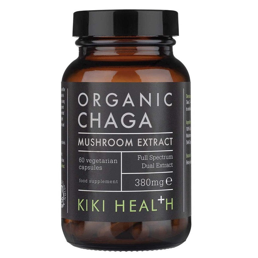 KIKI Health Chaga Extract, 380mg - 60 vcaps