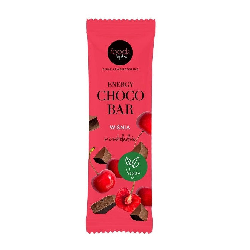 Levann Energy Choco Bar, Cherry with Chocolate Coating - 15 x 35g