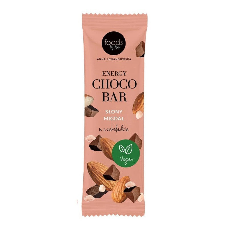 Levann Energy Choco Bar, Salty Almond with Chocolate Coating - 15 x 35g