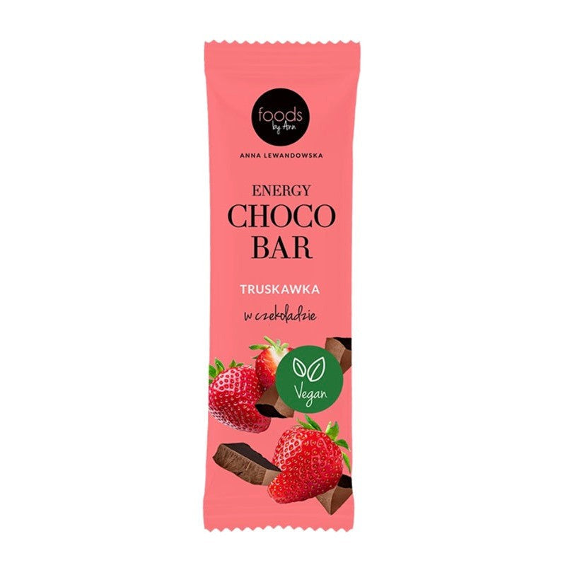 Levann Energy Choco Bar, Strawberry with Chocolate Coating - 15 x 35g
