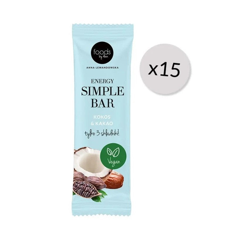 Levann Energy Simple Bar, Coconut & Cocoa (EAN 5903018055213) - 15 x 35g