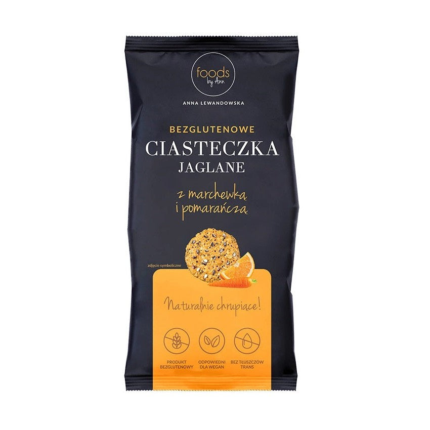Levann Gluten Free Millet Cookies with Carrot and Orange - 6 x 100g