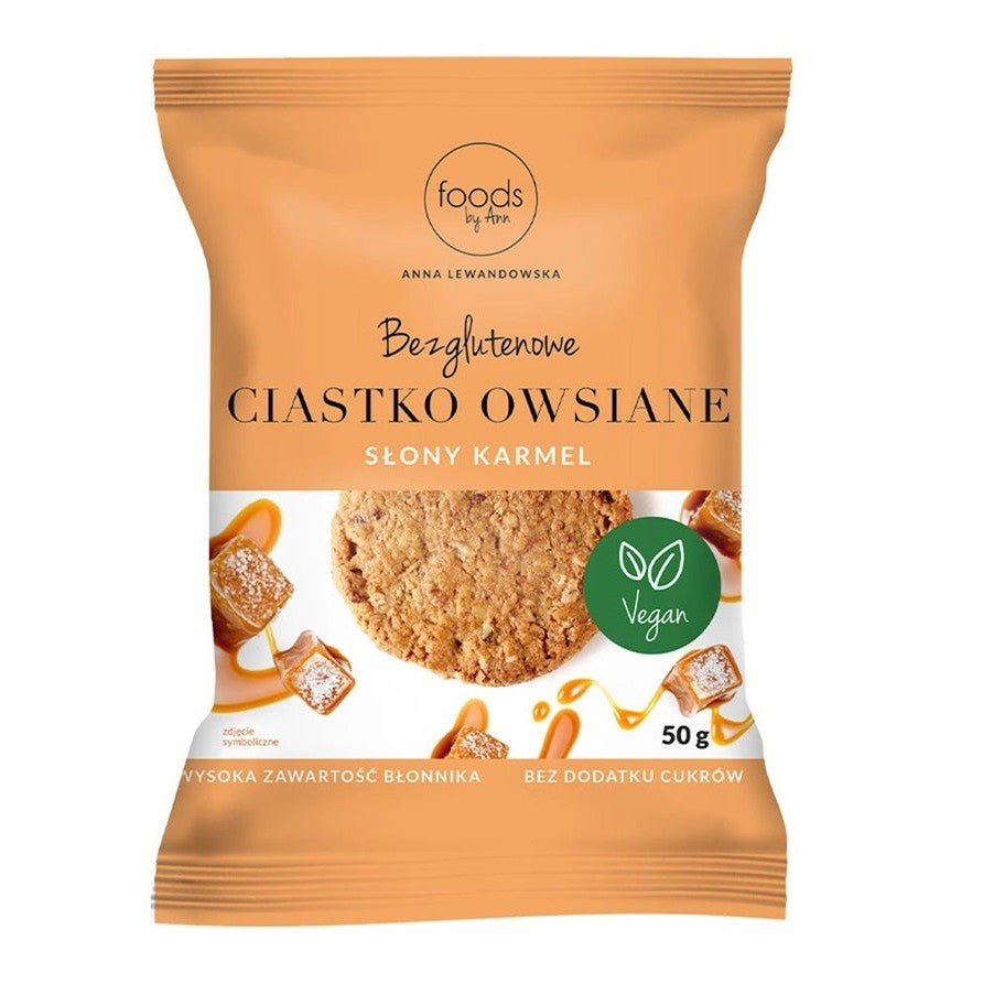 Levann Gluten Free Oat Cookie, Salted Caramel - 26 x 50g